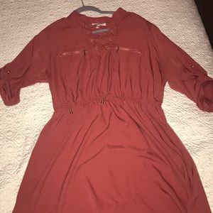 Burnt orange dress